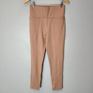Betabrand NEW Womens Sz Large Tan Brown Power Down Pants Skinny Yoga Gym Workout